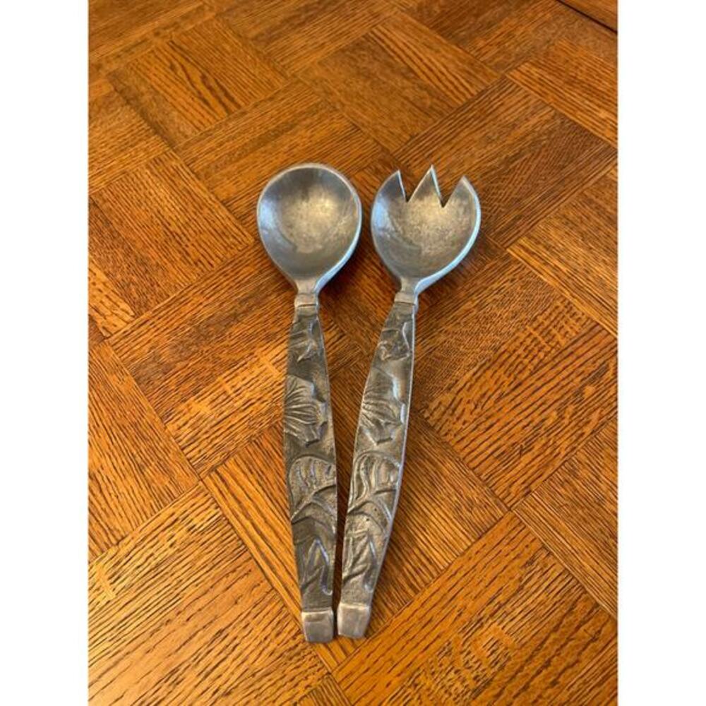 DANSK LEAF DESIGN SALAD SERVERS